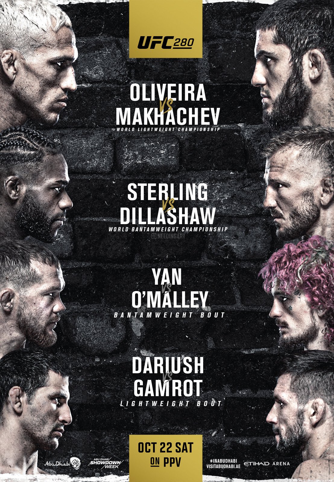 UFC 280 Betting: Cross-Card ML Parlay (+2657&nbsp;BANGER!)